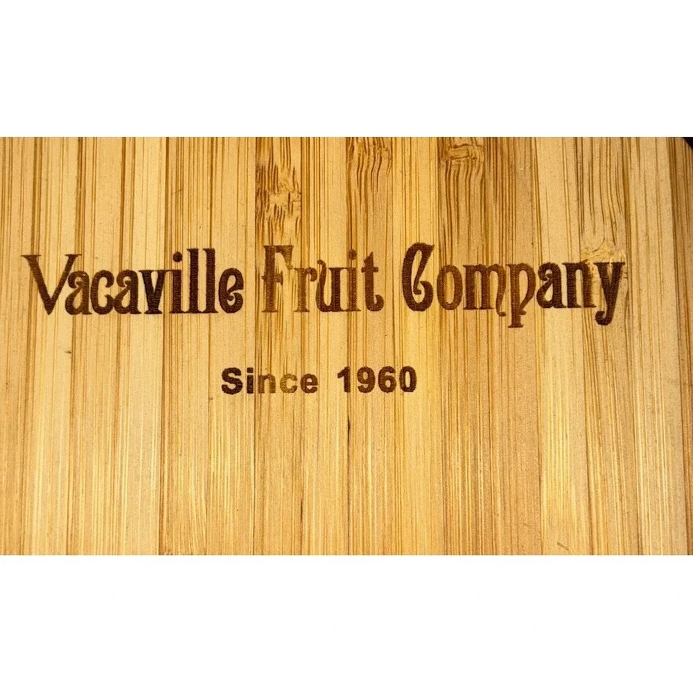 Vacaville Fruit‎ Co Cheese Charcuterie Board Bamboo 14x5.5